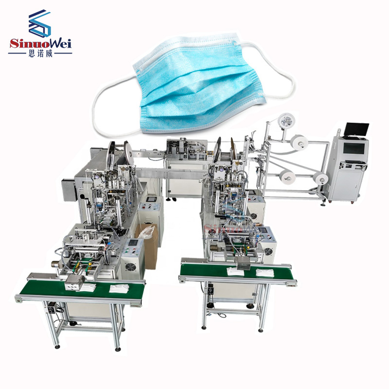 Maschera chirurgica ad alta automazione che fa la macchina per la fabbricazione di maschere mediche non tessute per maschere